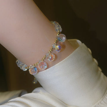 New Fashion Korean Female Summer Simple Crystal Couple Bracelet