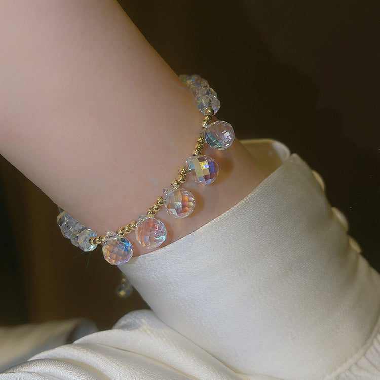 New Fashion Korean Female Summer Simple Crystal Couple Bracelet