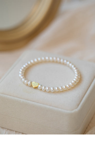 Simple Style Round Freshwater Pearl Bracelets
