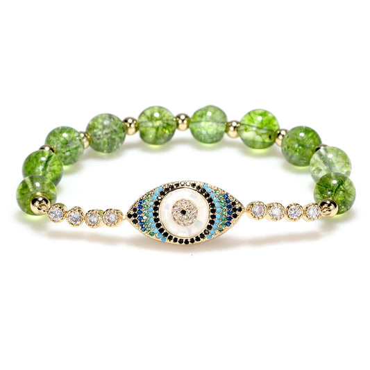 Bracelet Crystal Copper Geometric Devil's Eye Cartoon Electroplating Women's Unisex