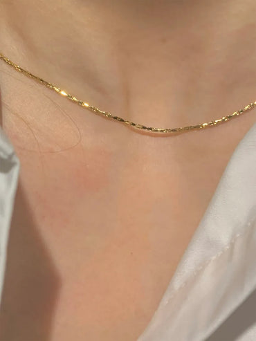 Elegant Hip-hop Solid Color Stainless Steel Metal Chain Necklace