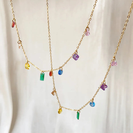 Elegant Lady Geometric Stainless Steel Plating Necklace