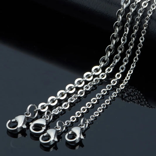 Fashion Solid Color Stainless Steel Plating Necklace 1 Piece