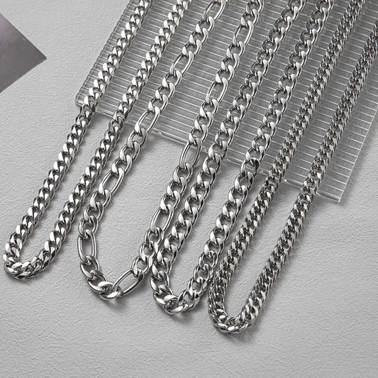 Hip-Hop Solid Color Stainless Steel Polishing Unisex Necklace