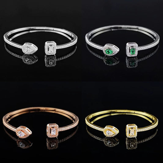 Irregular Adjustable Bracelet Copper Geometric Electroplating Design
