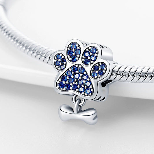 Jewelry Accessories Diy Bracelet Necklace Beads Copper Silver Plated With Animal Claw Bone Design And Dripping Oil Treatment
