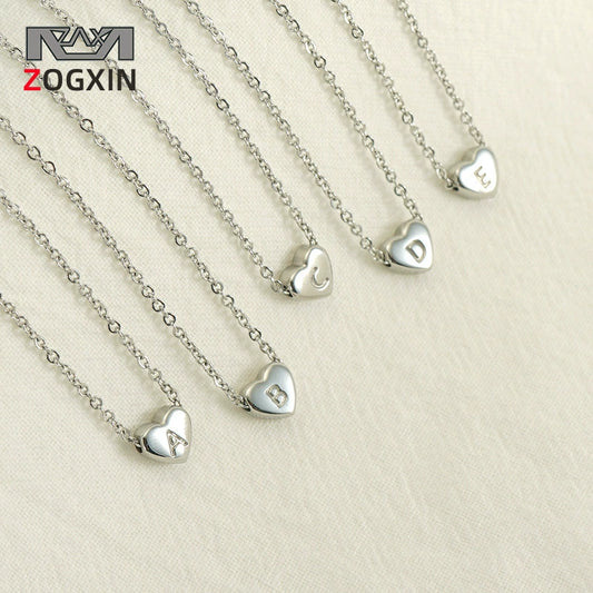 Necklace 316L Stainless Steel 316L Stainless Steel Love Letter Letter Pendant Cross Chain Women