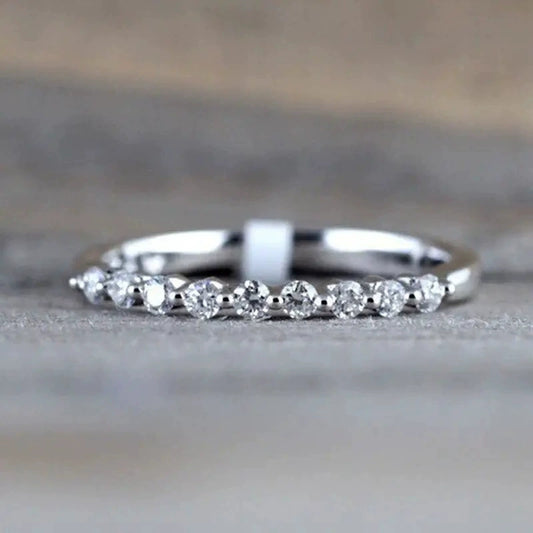 Rig Ring Copper Geometric Zircon Women's