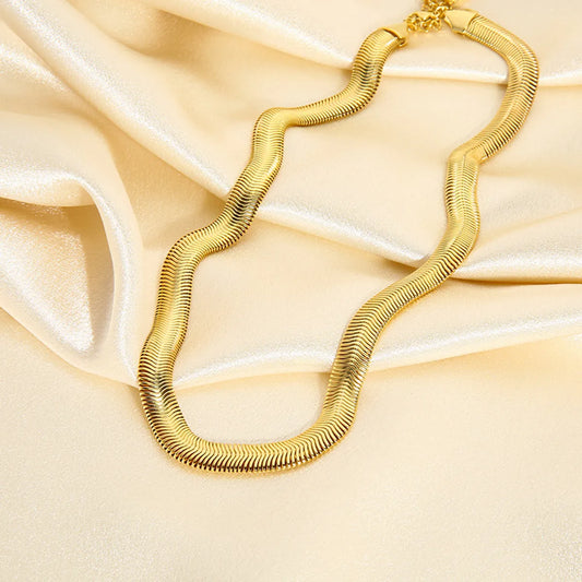 Stainless Steel Stainless Steel Vintage Style Geometric Solid Color Plating Necklace