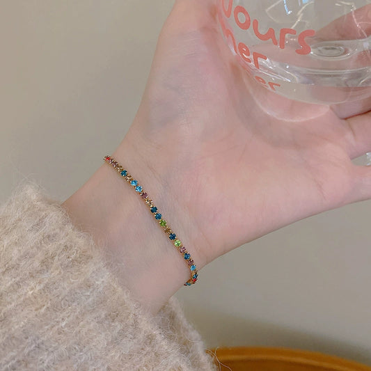 Wholesale Copper Geometric Electroplated Pullout Bracelet For Women