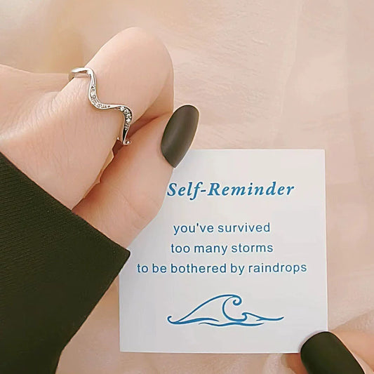 Wholesale Copper Geometric Water Ripple Opening Adjustable Women's Tail Ring Electroplated Jewelry