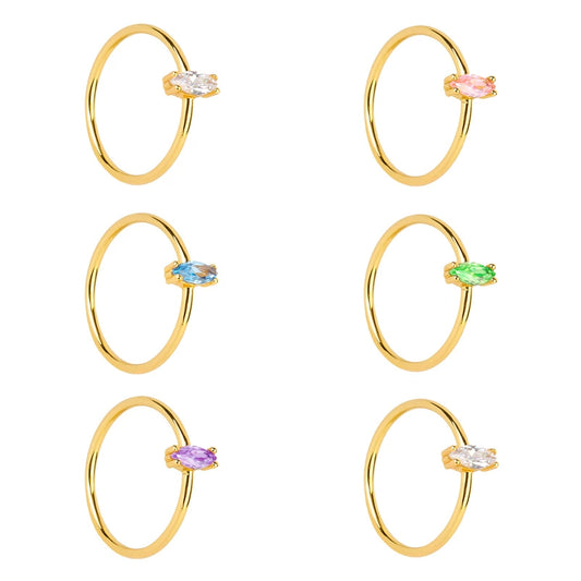 Wholesale Copper Ring With Geometric Style Electroplated For Women