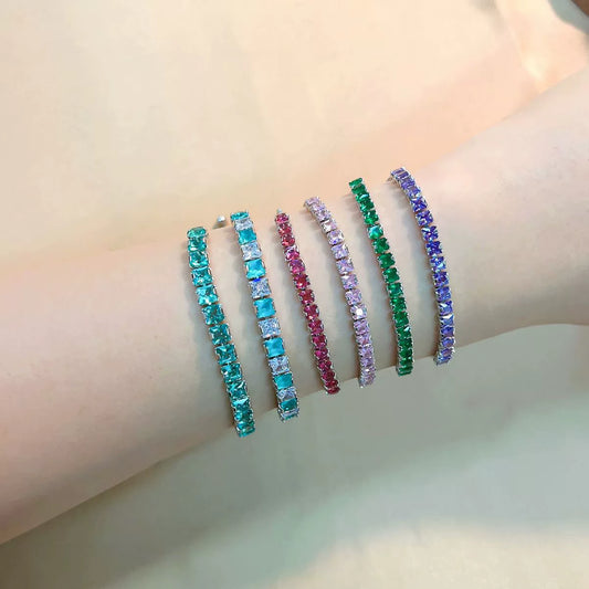 Wholesale Copper Zirconia Inlaid Luxury Simple Temperament Bracelet