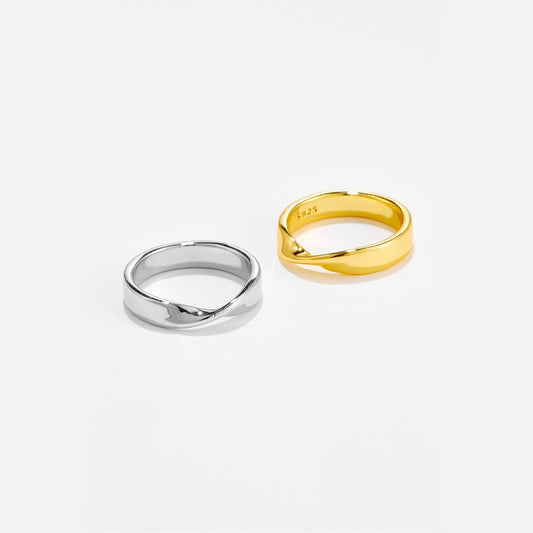 Wholesale Couple Rings Light Luxury High Tide Fashion Jewelry Copper Geometry Electroplated Platinum 18K Gold