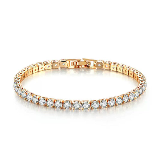 Wholesale Hip Hop Style Copper Jewelry With Heart Pattern And Glass Design Bracelet And Anklet
