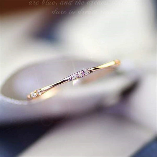 Wholesale Jewelry Geometric Copper Women's Ring With Electroplating