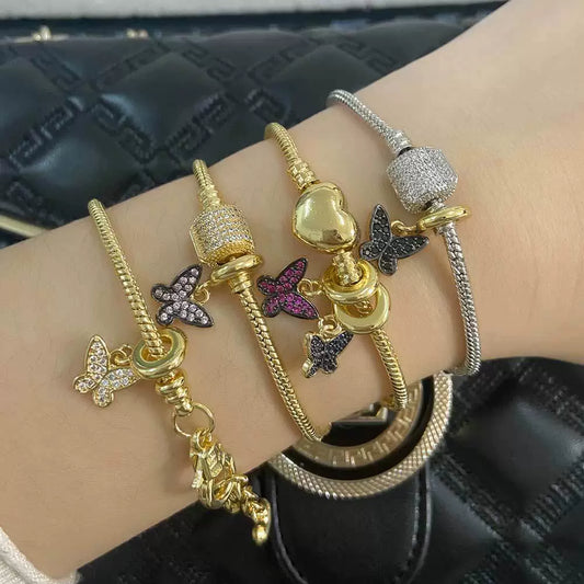 Wholesale Jewelry Simple Geometric Copper Electroplated Women's Bracelet