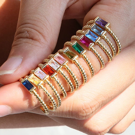 Wholesale Ring Copper Constellation Pattern Electroplating For Women