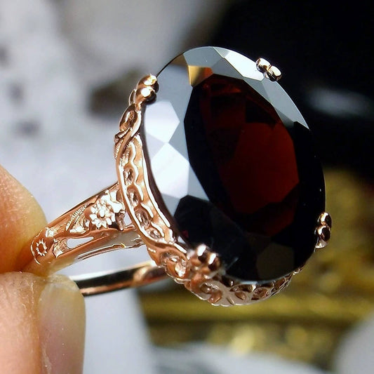 Wholesale Ring Copper Geometric Style Inlaid Zircon Women's