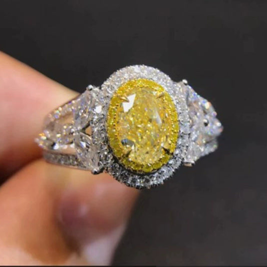 Wholesale Women's Copper Zircon Hollow Geometric Ring Jewelry