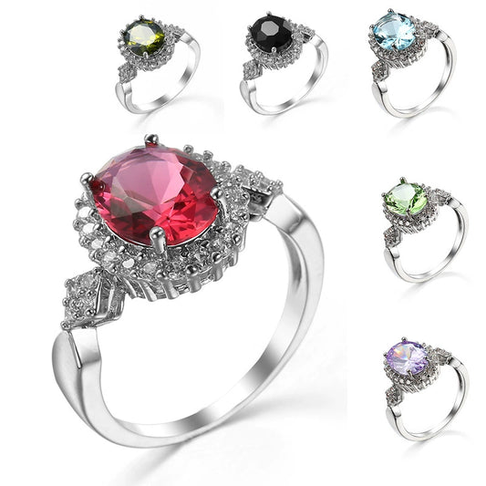 Wholesale Women's Geometric Copper Jewelry Rings With Electroplating Treatment