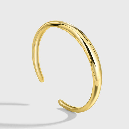 Women's Copper Gold Plated Geometric Open Bracelet Electroplated Jewelry