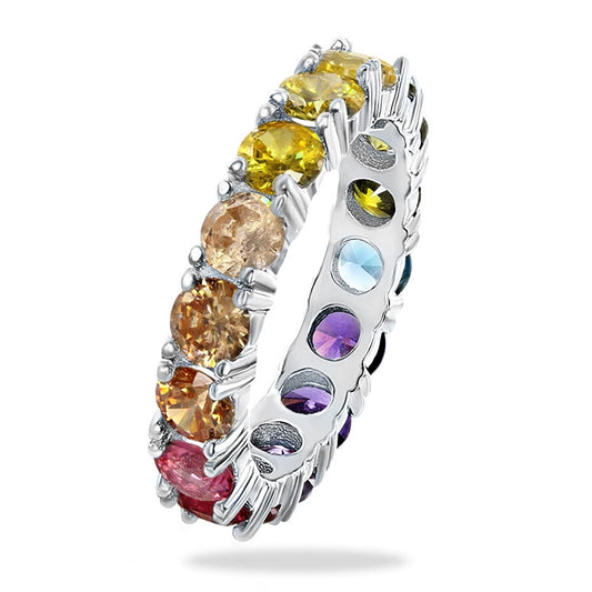 Women's Fashion Copper Geometric Zircon Ring