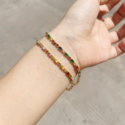Women's Light Luxury Zircon Inlaid Copper Dopamine Bracelet