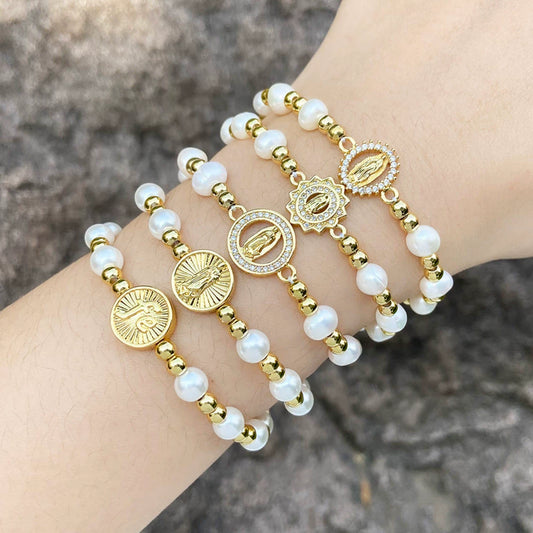 Women's Pearl Bracelet Copper Electroplating Simple Design