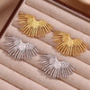 1 Pair Basic Simple Style Classic Style Solid Color Plating Stainless Steel 18k Gold Plated Ear Studs