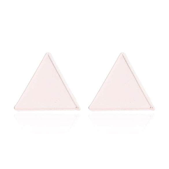 1 Pair Fashion Geometric Titanium Steel Plating Ear Studs