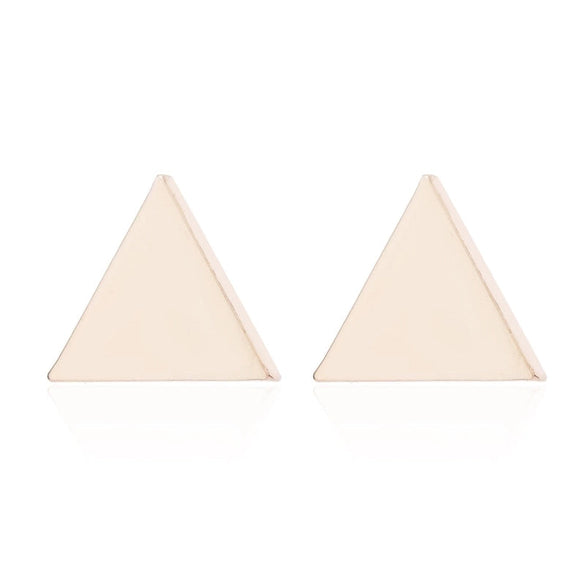 1 Pair Fashion Geometric Titanium Steel Plating Ear Studs