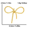 1 Piece 28*20mm 28*42mm 33*29mm 304 Stainless Steel 18K Gold Plated Bow Knot Polished Pendant