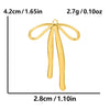 1 Piece 28*20mm 28*42mm 33*29mm 304 Stainless Steel 18K Gold Plated Bow Knot Polished Pendant
