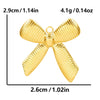 1 Piece 28*20mm 28*42mm 33*29mm 304 Stainless Steel 18K Gold Plated Bow Knot Polished Pendant