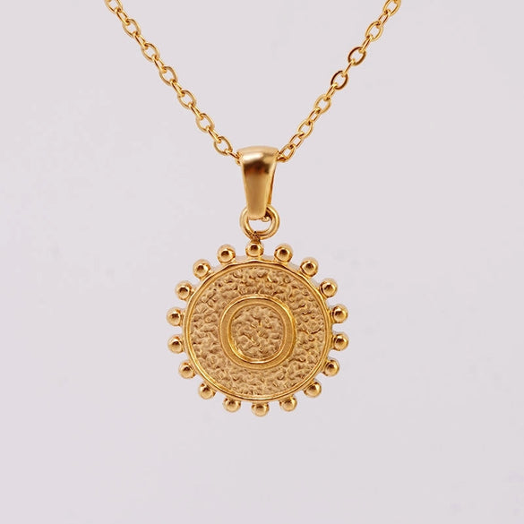 1 Piece 304 Stainless Steel 18K Gold Plated Letter Pendant