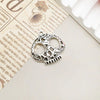 1 Piece Alloy Moon Spider Web Skull Pendant