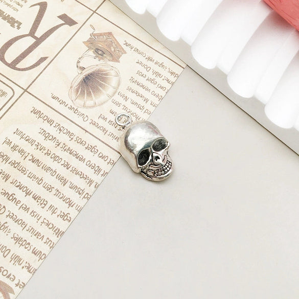 1 Piece Alloy Moon Spider Web Skull Pendant