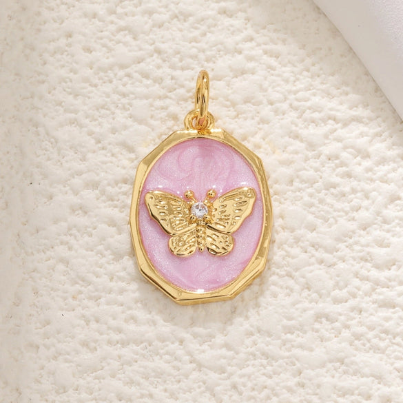 1 Piece Copper Color Block Pendant