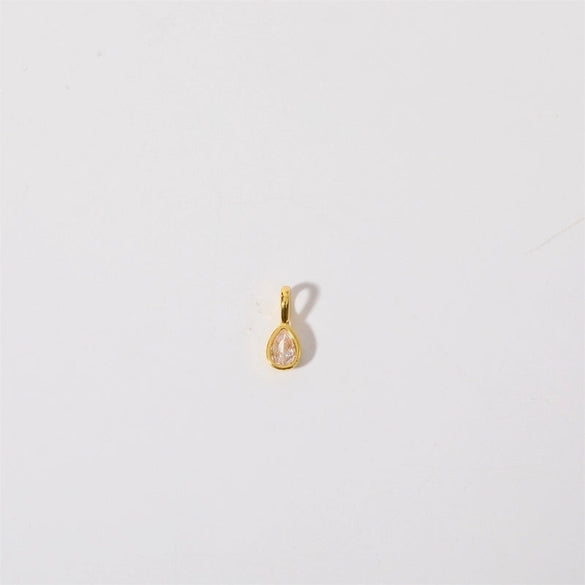 1 Piece Copper Zircon Gold Plated Cross Heart Shape Polished Pendant Chain