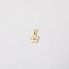 1 Piece Copper Zircon Gold Plated Cross Heart Shape Polished Pendant Chain
