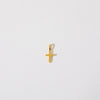 1 Piece Copper Zircon Gold Plated Cross Heart Shape Polished Pendant Chain