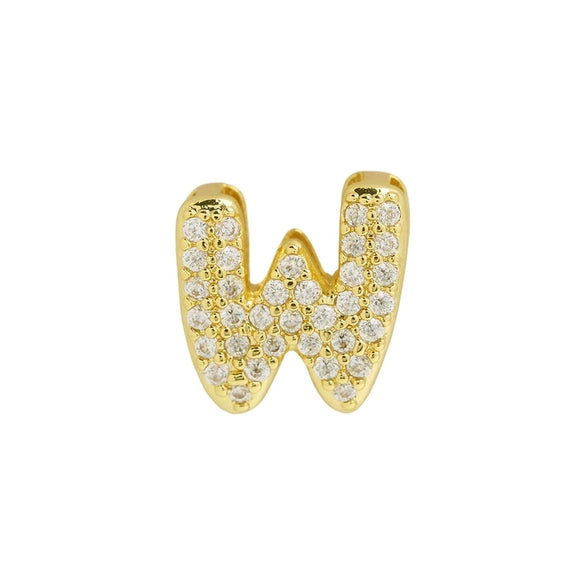 1 Piece Copper Zircon Letter Pendant Chain