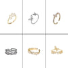 1 Piece Fashion Flower Butterfly Bow Knot Copper Inlay Artificial Pearls Zircon Rings