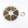 1 Box Iron Geometric Open Jump Rings