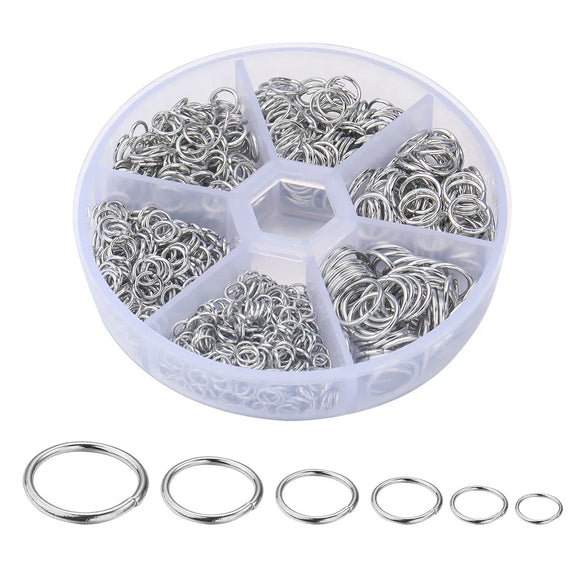 1 Box Iron Geometric Open Jump Rings