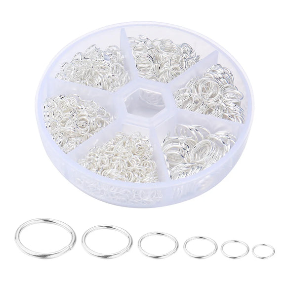 1 Box Iron Geometric Open Jump Rings