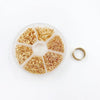1 Box Iron Geometric Open Jump Rings