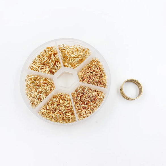 1 Box Iron Geometric Open Jump Rings