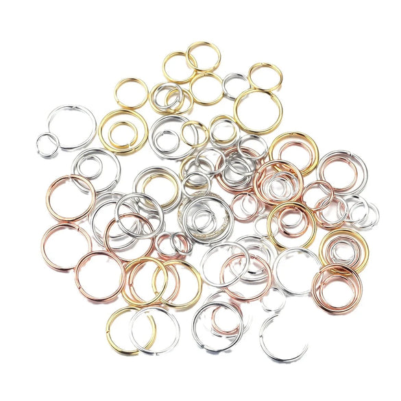 1 Box Iron Geometric Open Jump Rings